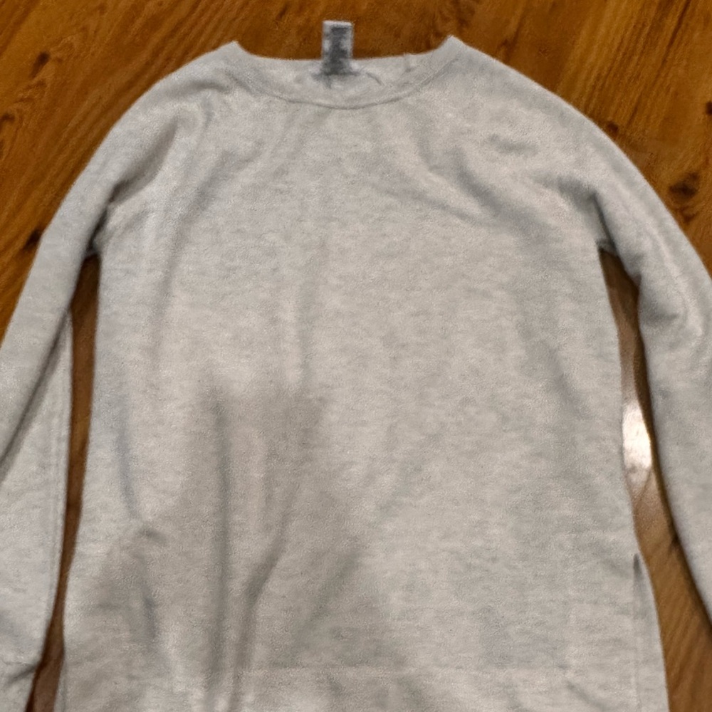 Jockey Women's Light Gray Crew Neck Sweater